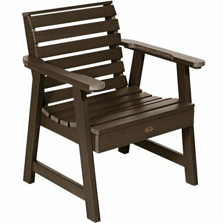 SEQUOIA BY HIGHWOOD USA CM-CHGSQ02-ACE Glennville Weathered Acorn Faux Wood Outdoor Arm Chair 432CMCHSQ02A